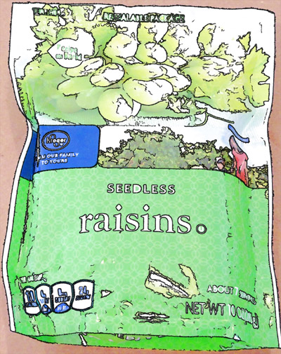 bag of raisins