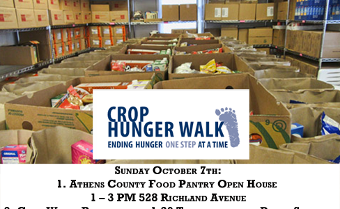 Crop Hunger Walk and Athens County Food Pantry Open House Crop Hunger Walk and Athens County Food Pantry Open House