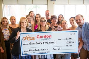Big check donation to Athens County Food Pantry